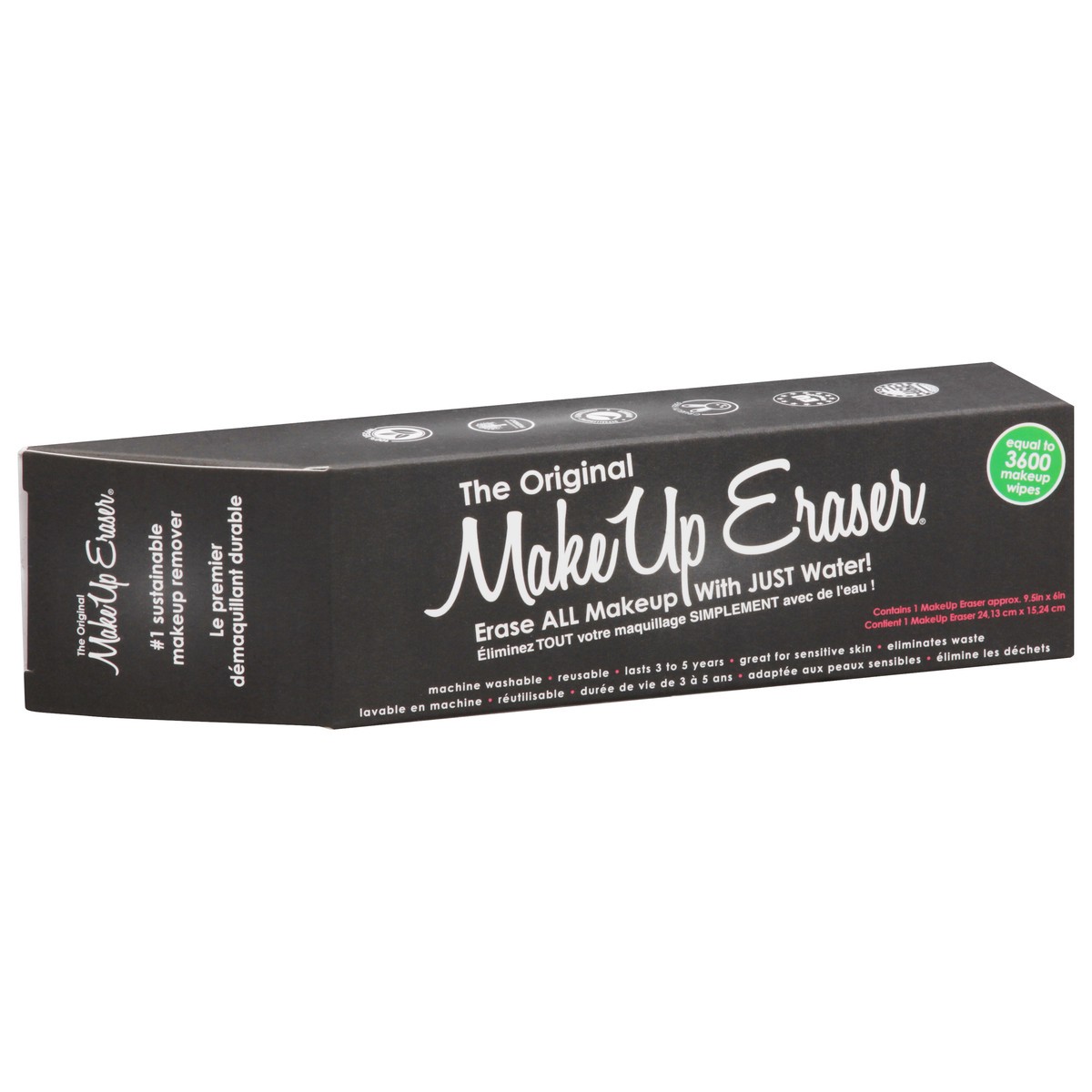 slide 3 of 3, The Original Makeup Eraser Medium Black, 1 ct