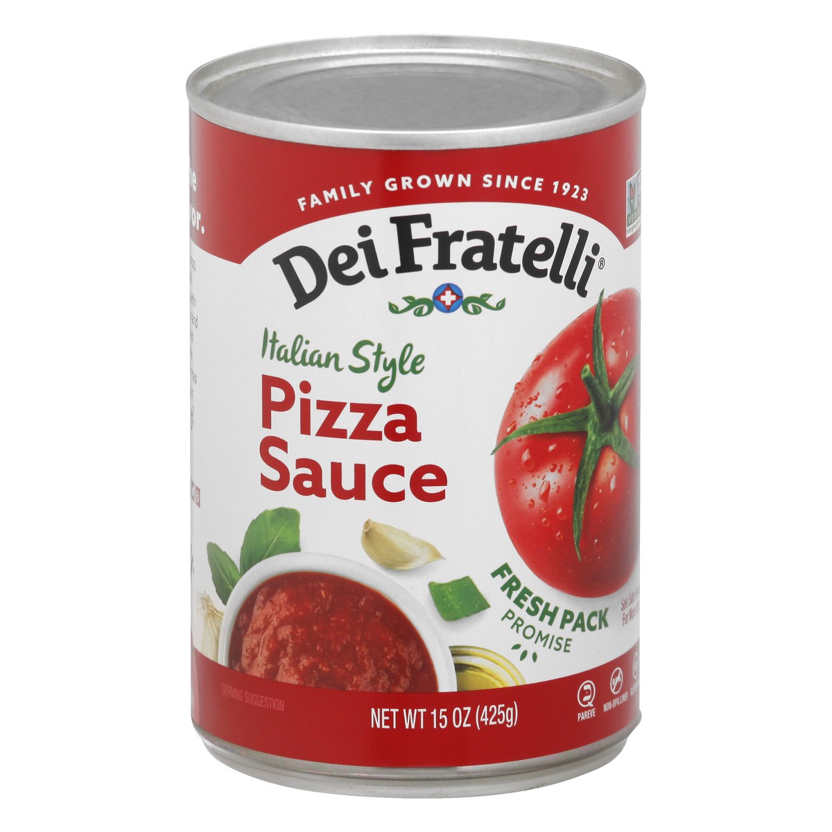 slide 2 of 13, Dei Fratelli Sauce Pizza, 15 oz