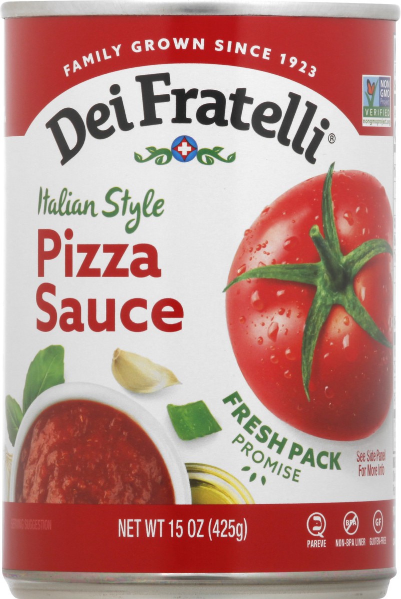 slide 6 of 13, Dei Fratelli Sauce Pizza, 15 oz