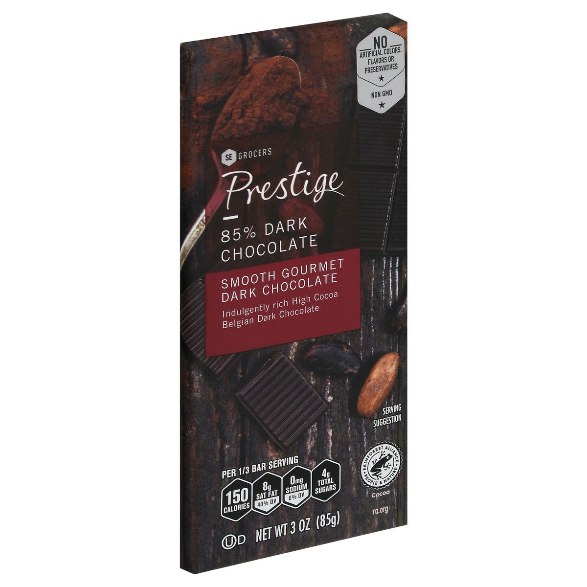 slide 12 of 14, SE Grocers Dark Chocolate Smooth Gourmet 85% - 3 oz, 3 oz