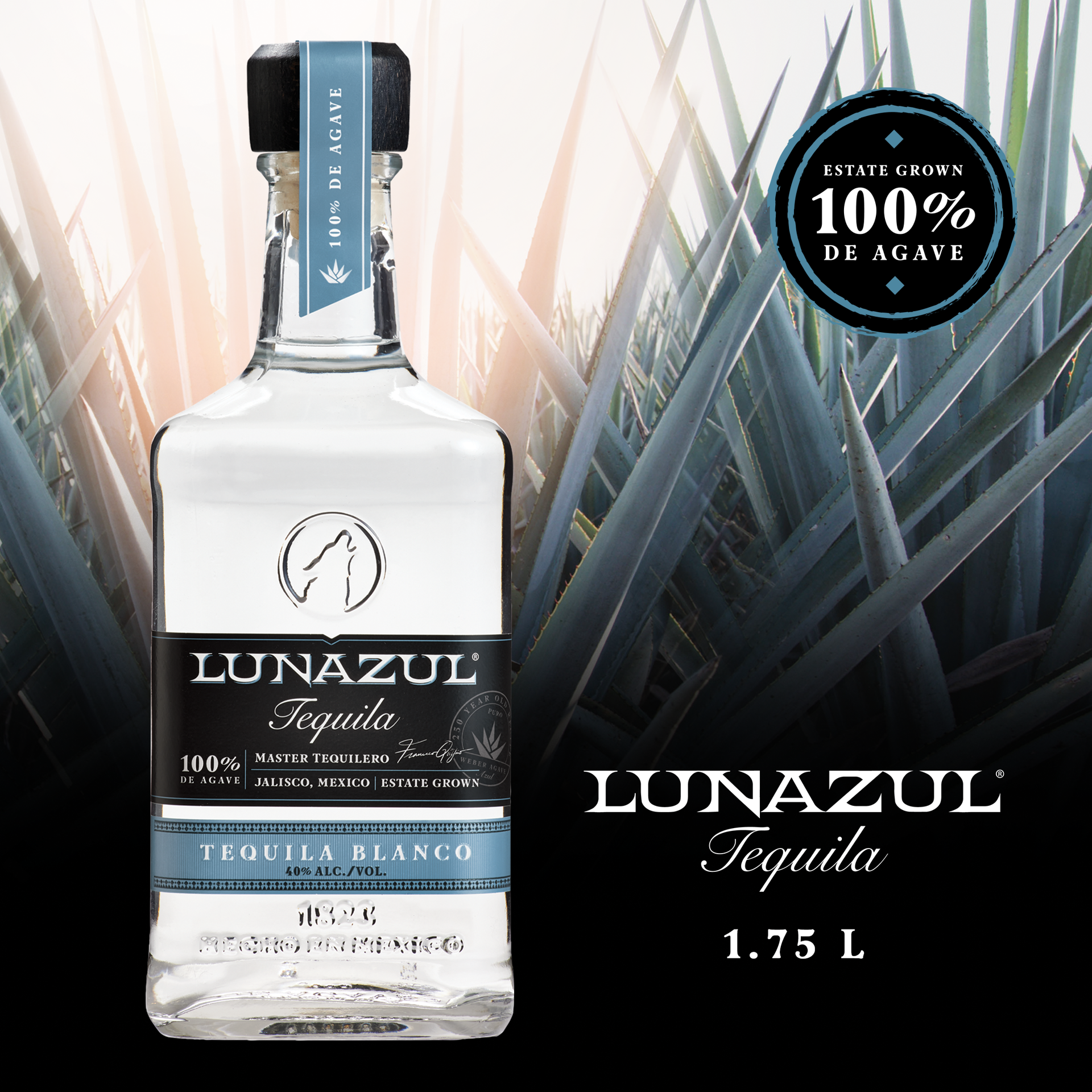 slide 2 of 3, Lunazul Blanco Tequila, 1750 ml