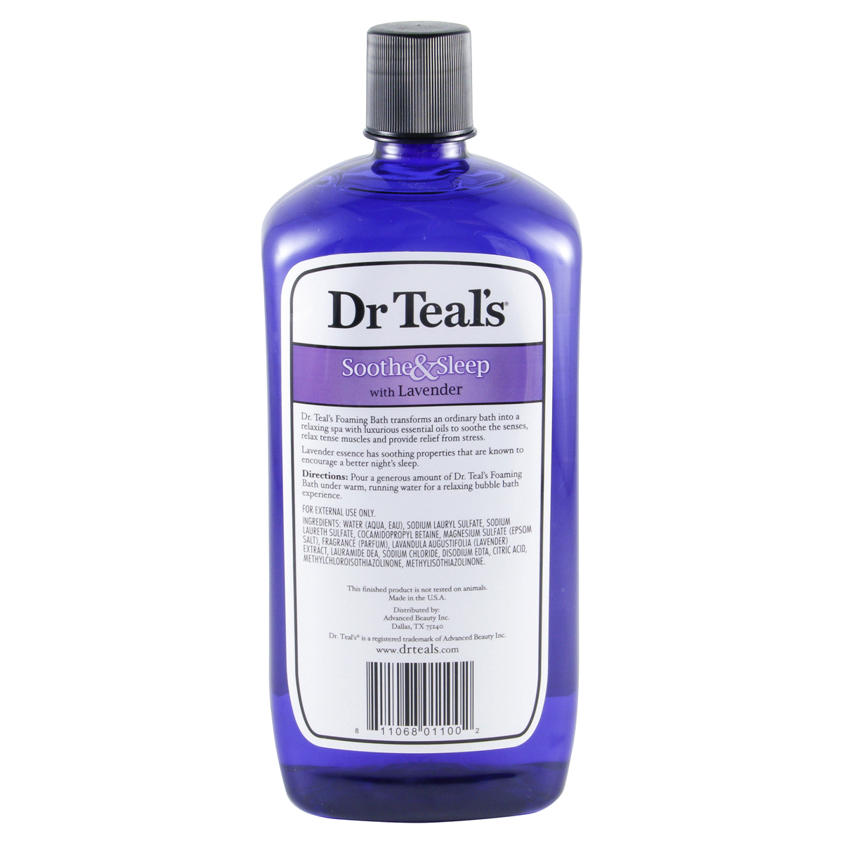 slide 2 of 2, Dr. Teal's Soothe & Sleep Lavender Foaming Bath, 34 fl oz