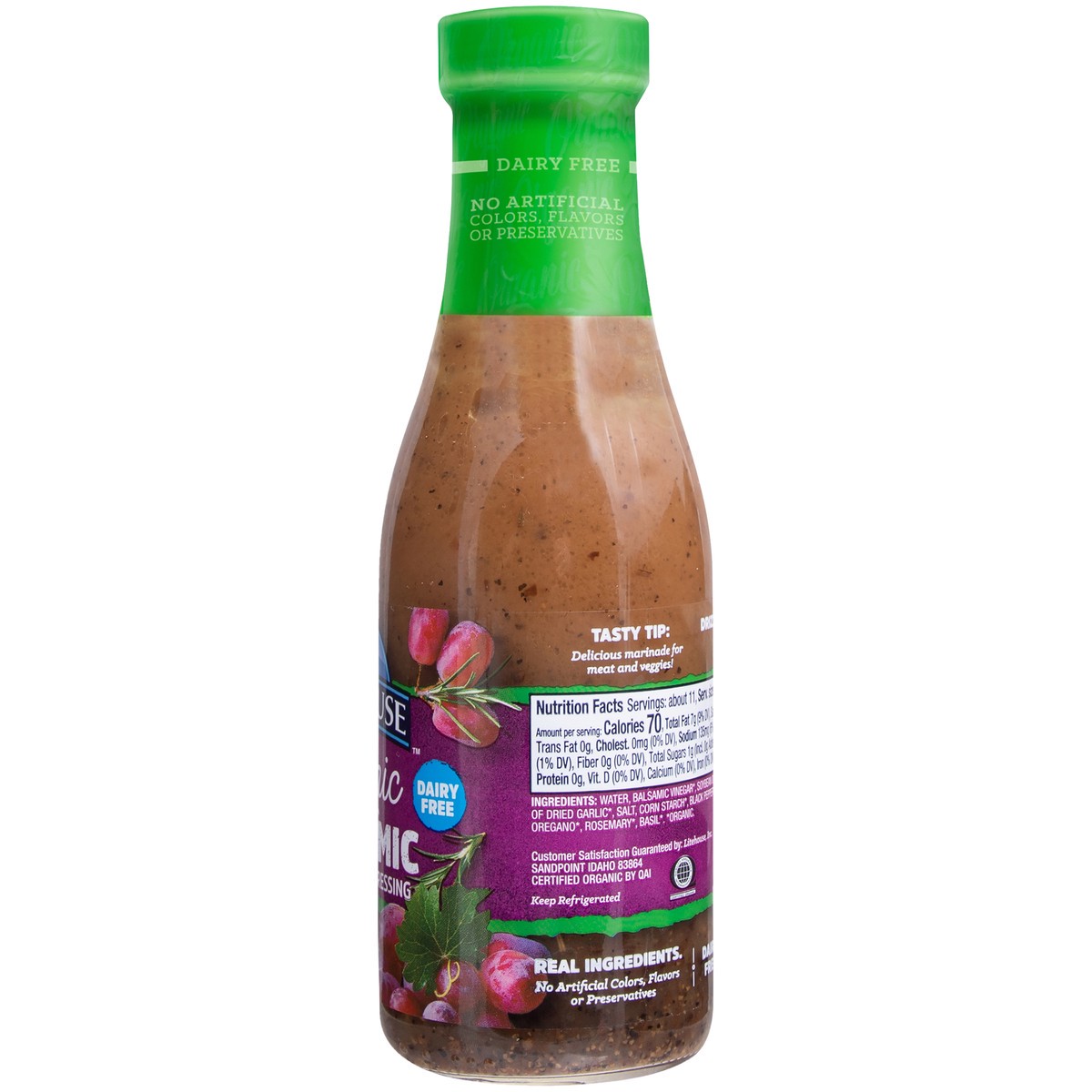 slide 9 of 9, Litehouse Organic Balsamic Vinaigrette Dressing 11.25 fl. oz. Bottle, 11.25 fl oz