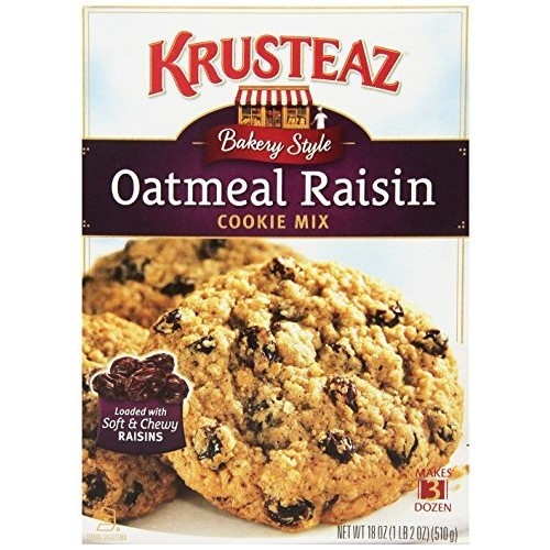 slide 1 of 1, Krusteaz Bakery Style Oatmeal Raisin Cookie Mix, 18 oz