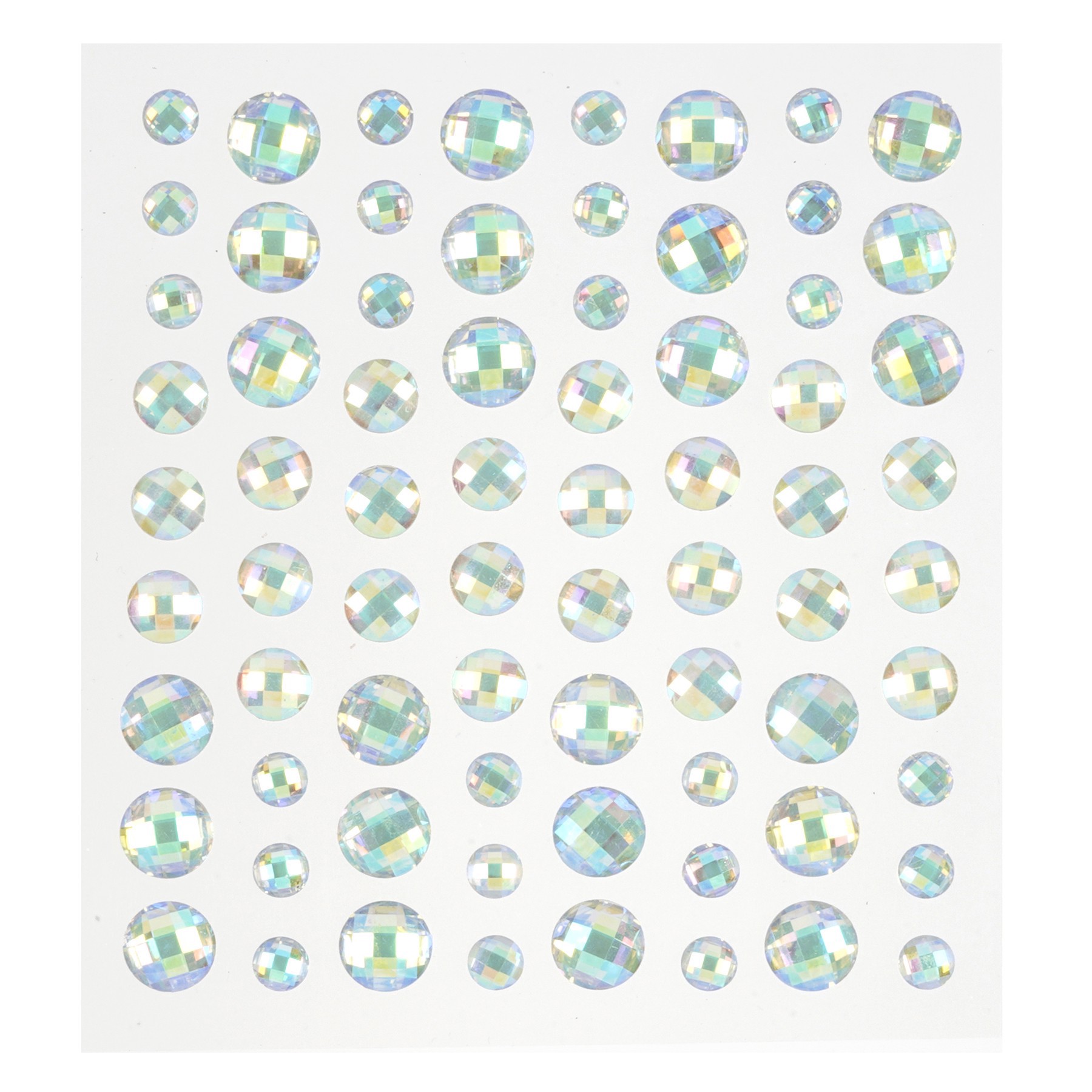 slide 3 of 4, Recollections Rhinestone Stickers, Iridescent Assortment, 6 mm, 8 mm and 10 mm rhinestones