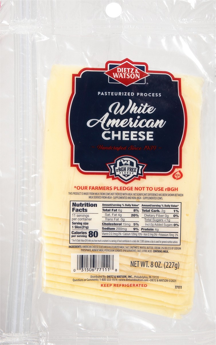 slide 1 of 11, Dietz & Watson White American Cheese, 8 oz