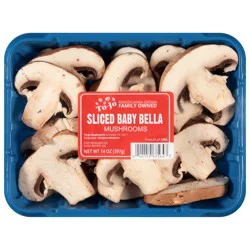 Giant Baby Bella Mushrooms Sliced