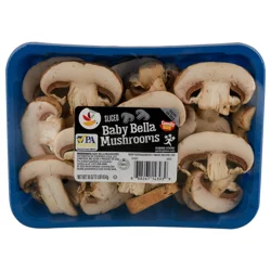 Giant Baby Bella Mushrooms Sliced
