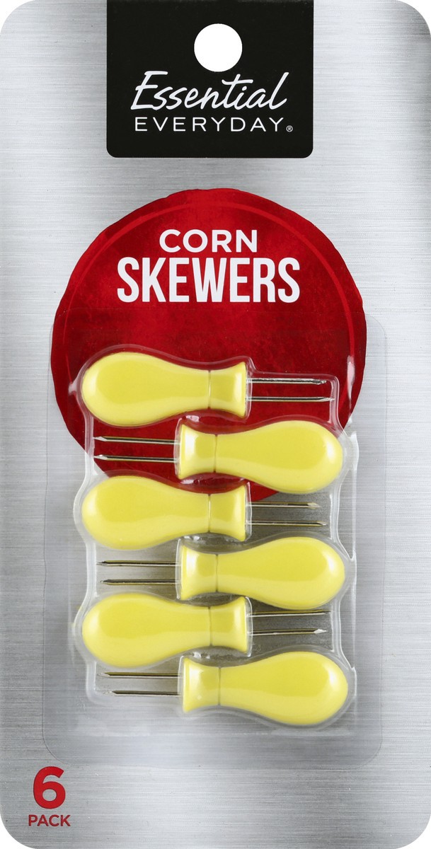 slide 3 of 6, Essential Everyday Jumbo Corn Skewers, 6 ct