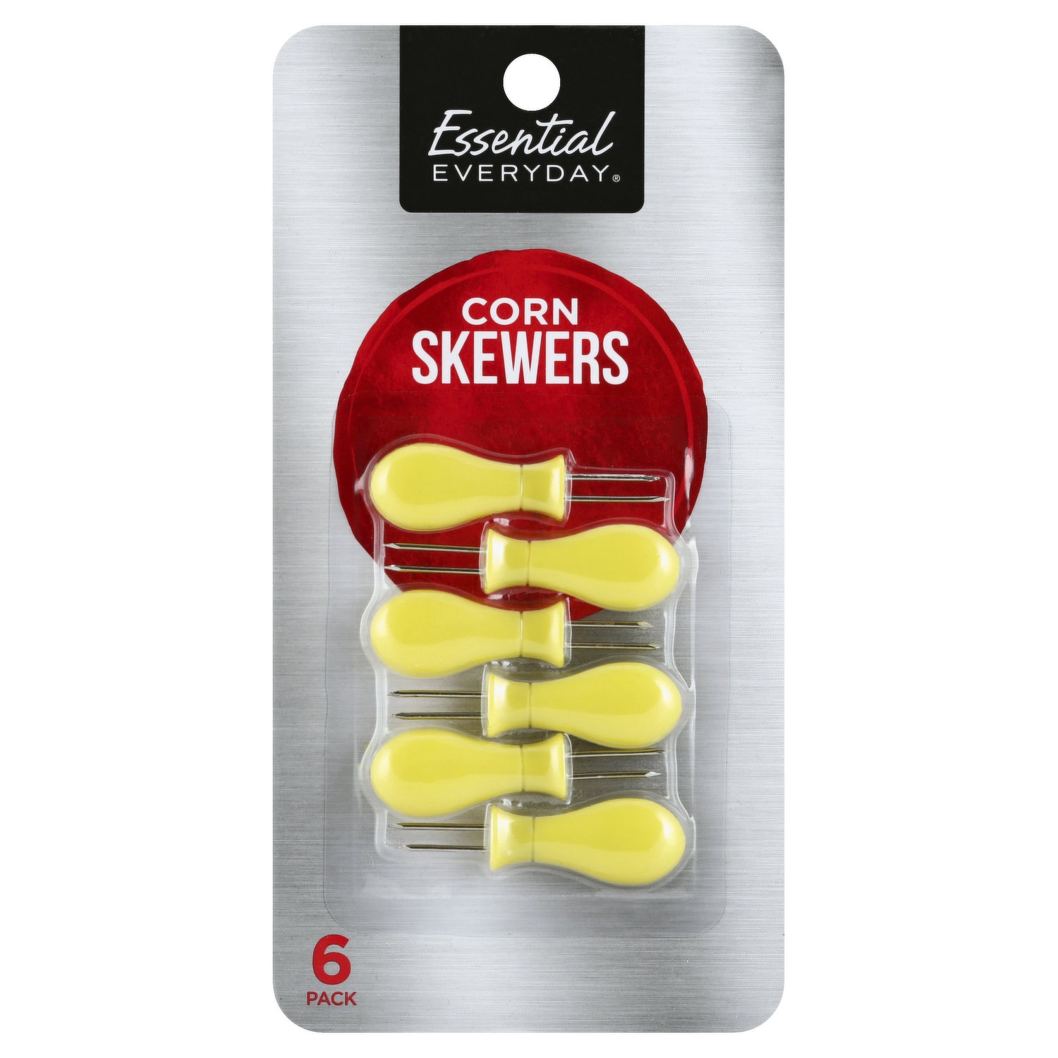 slide 1 of 6, Essential Everyday Jumbo Corn Skewers, 6 ct