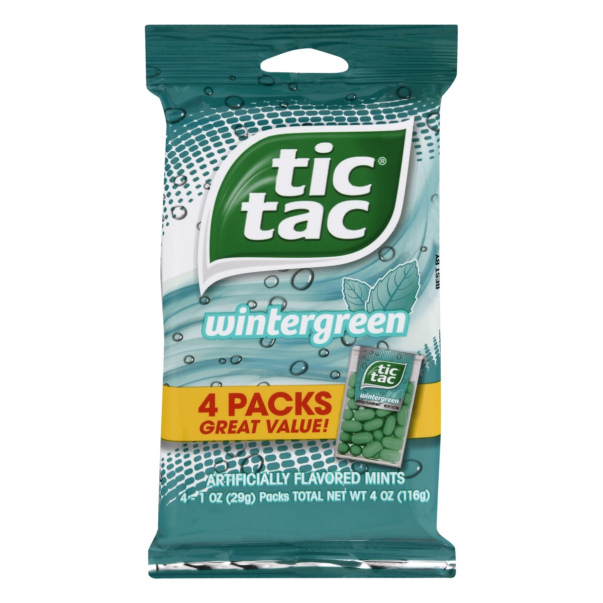 slide 1 of 1, Tic Tac Wintergreen Big Pack Mints, 4 ct; 1 oz