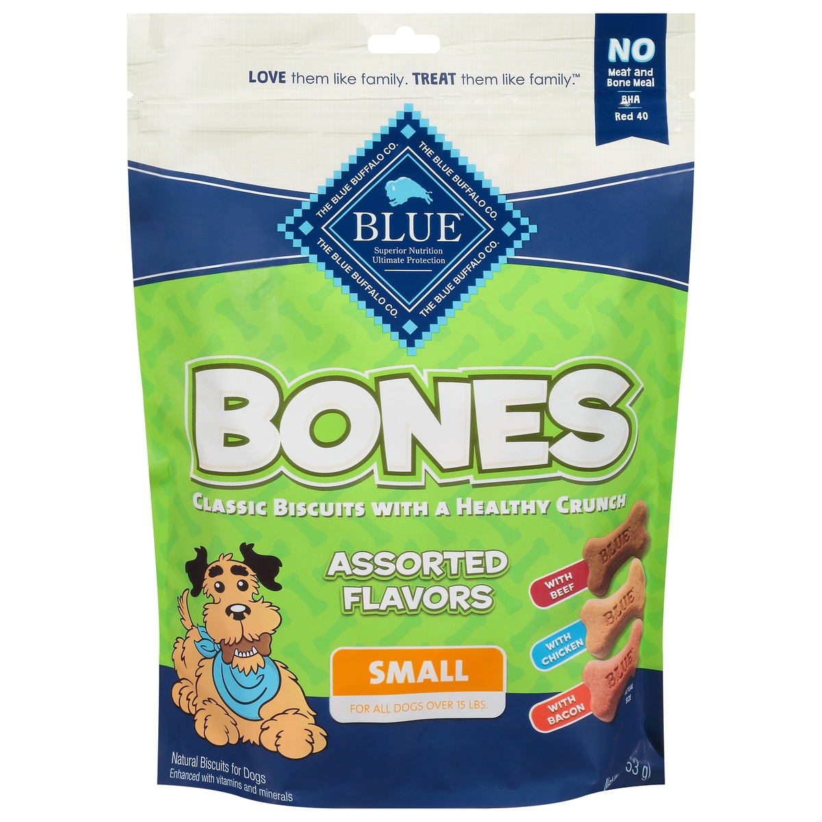 slide 1 of 5, Blue Buffalo Bones Small Assorted Flavors Biscuits for Dogs 16 oz, 16 oz