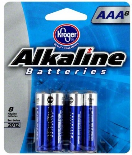 slide 1 of 1, Kroger AAA Alkaline Batteries, 8 ct