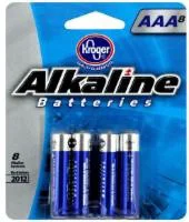 Kroger AAA Alkaline Batteries