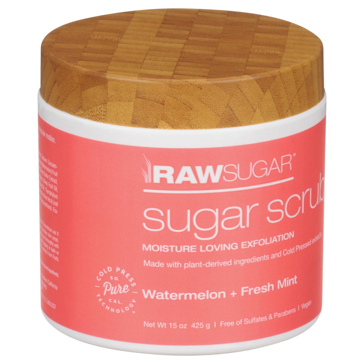 slide 2 of 12, Raw Sugar Watermelon + Fresh Mint Sugar Scrub 15 oz, 15 oz