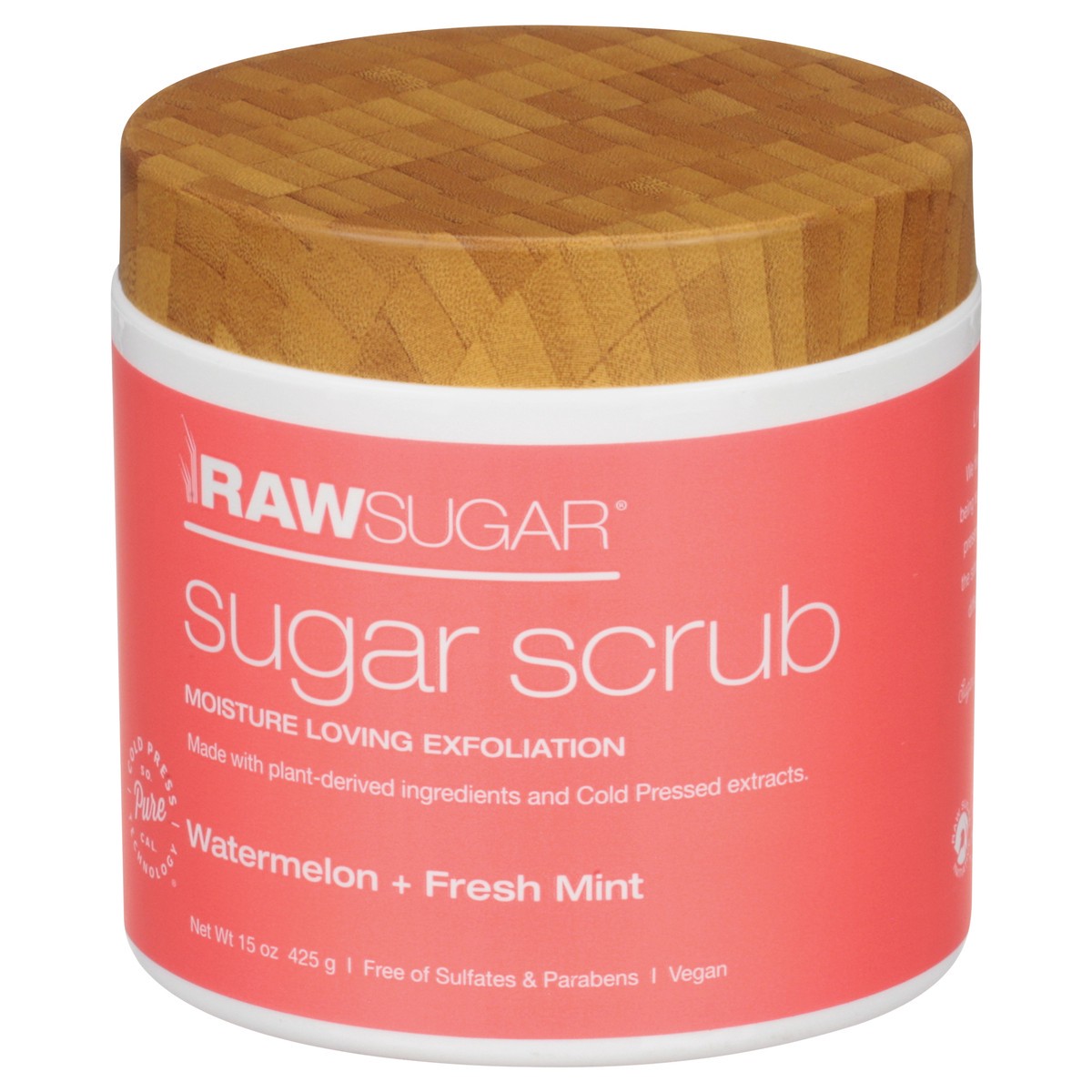 slide 11 of 12, Raw Sugar Watermelon + Fresh Mint Sugar Scrub 15 oz, 15 oz