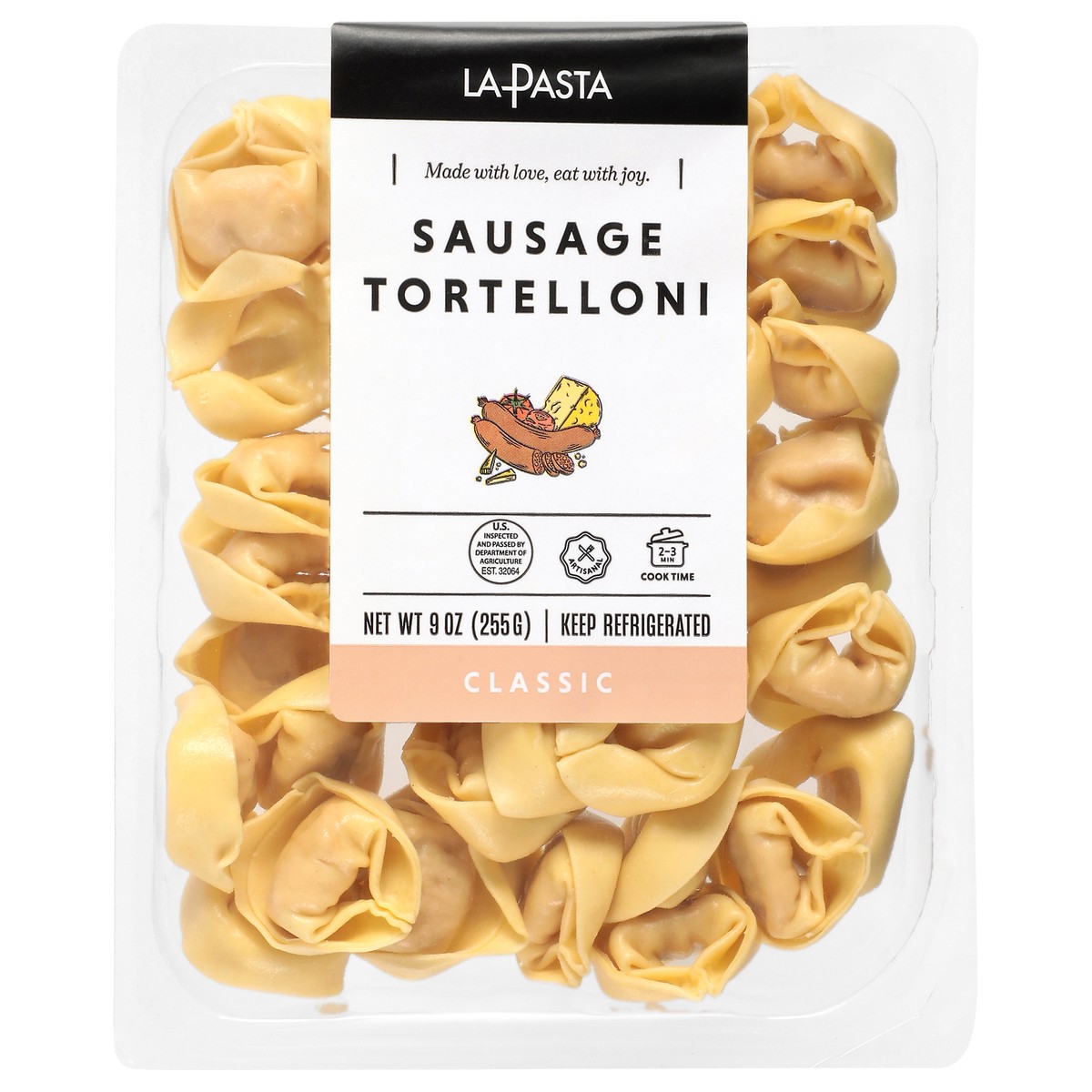 slide 1 of 14, La Pasta Tortelloni Italian Sausage, 9 oz