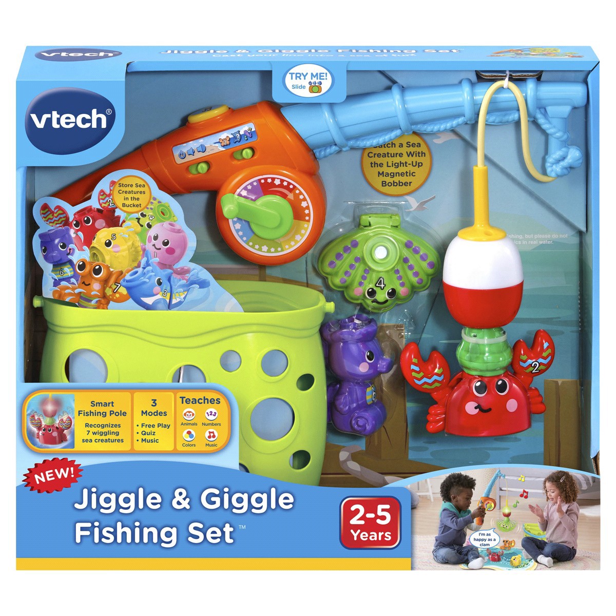 slide 1 of 9, VTech 2-5 Years Jiggle & Giggle Fishing Set 1 ea, 1 ct