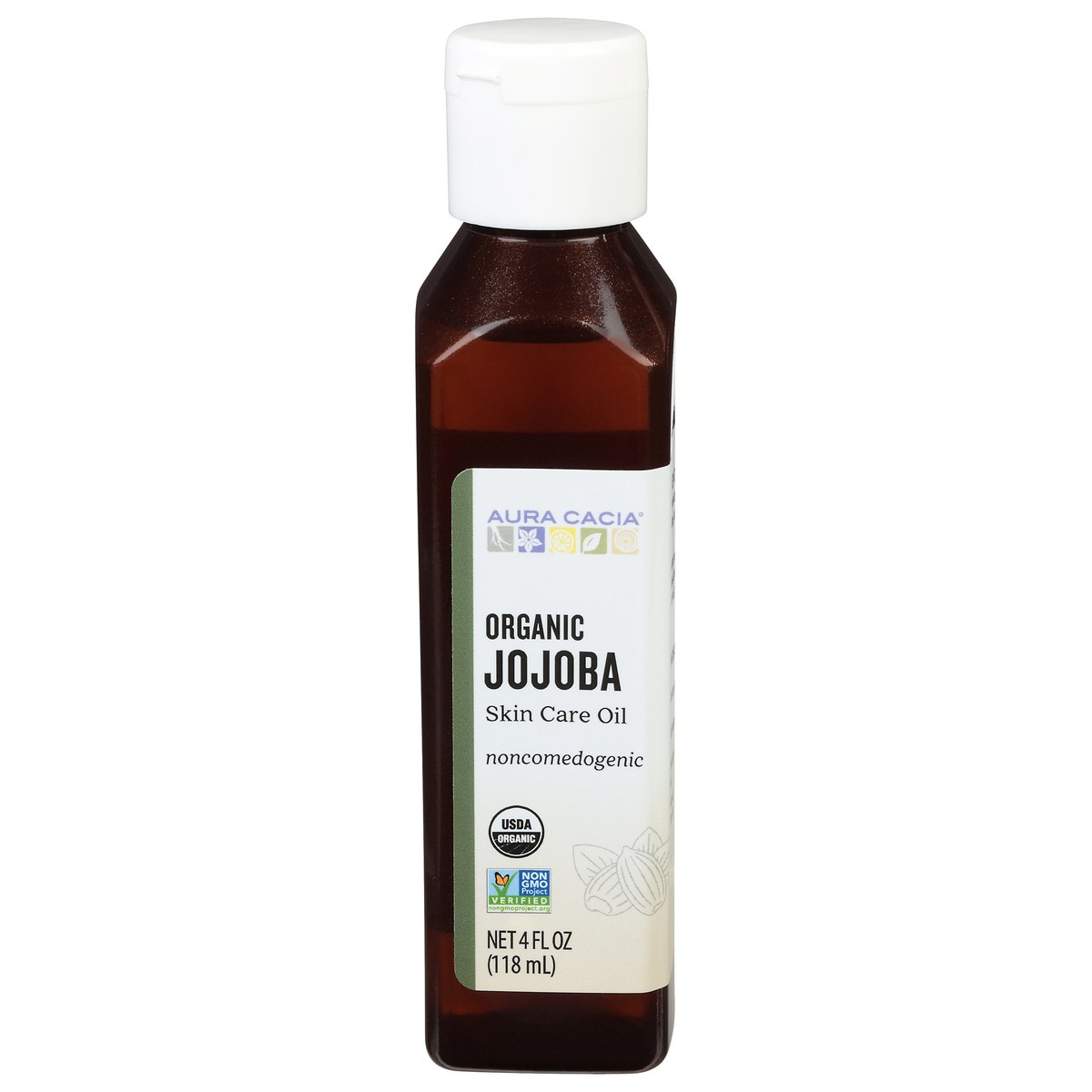 slide 1 of 4, Aura Cacia Organic Jojoba Skin Care Oil, 4 oz