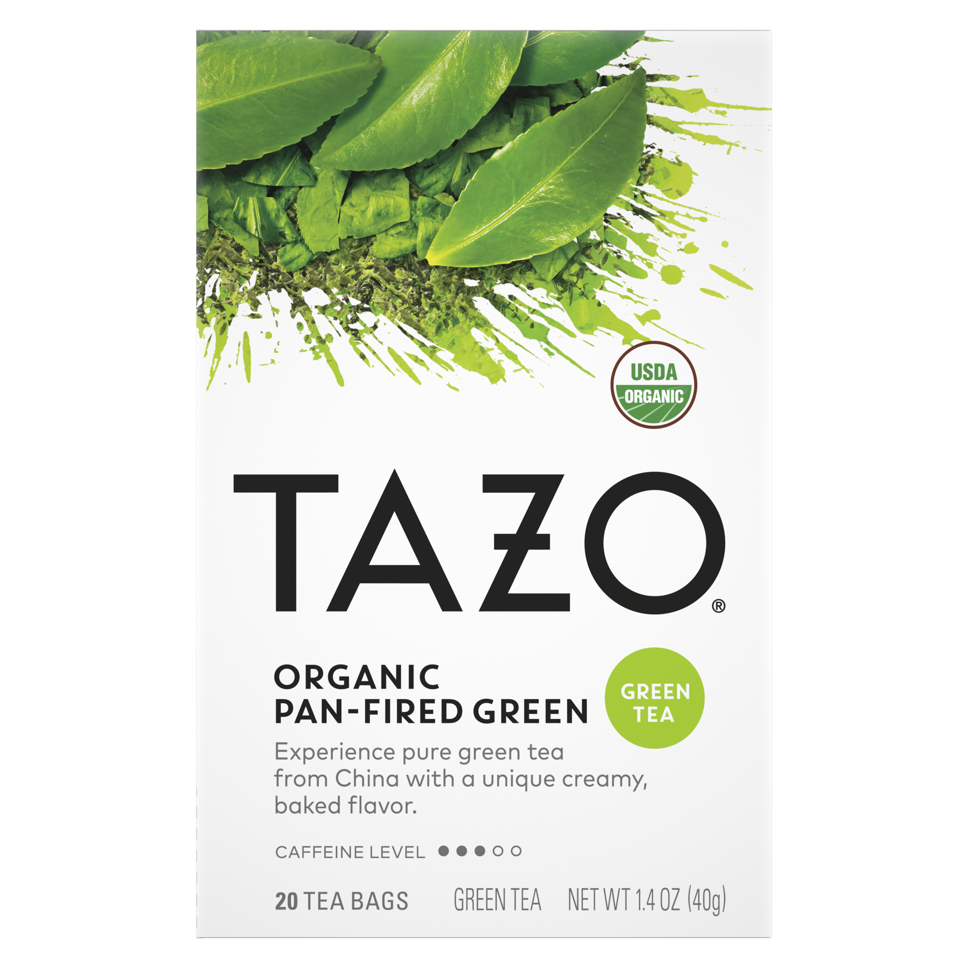 slide 3 of 3, TAZO Tea Bag Organic Green, 20 1N, 20 ct