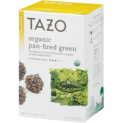 slide 3 of 4, Tazo Organic Pan-Fired Green Tea, 20 ct