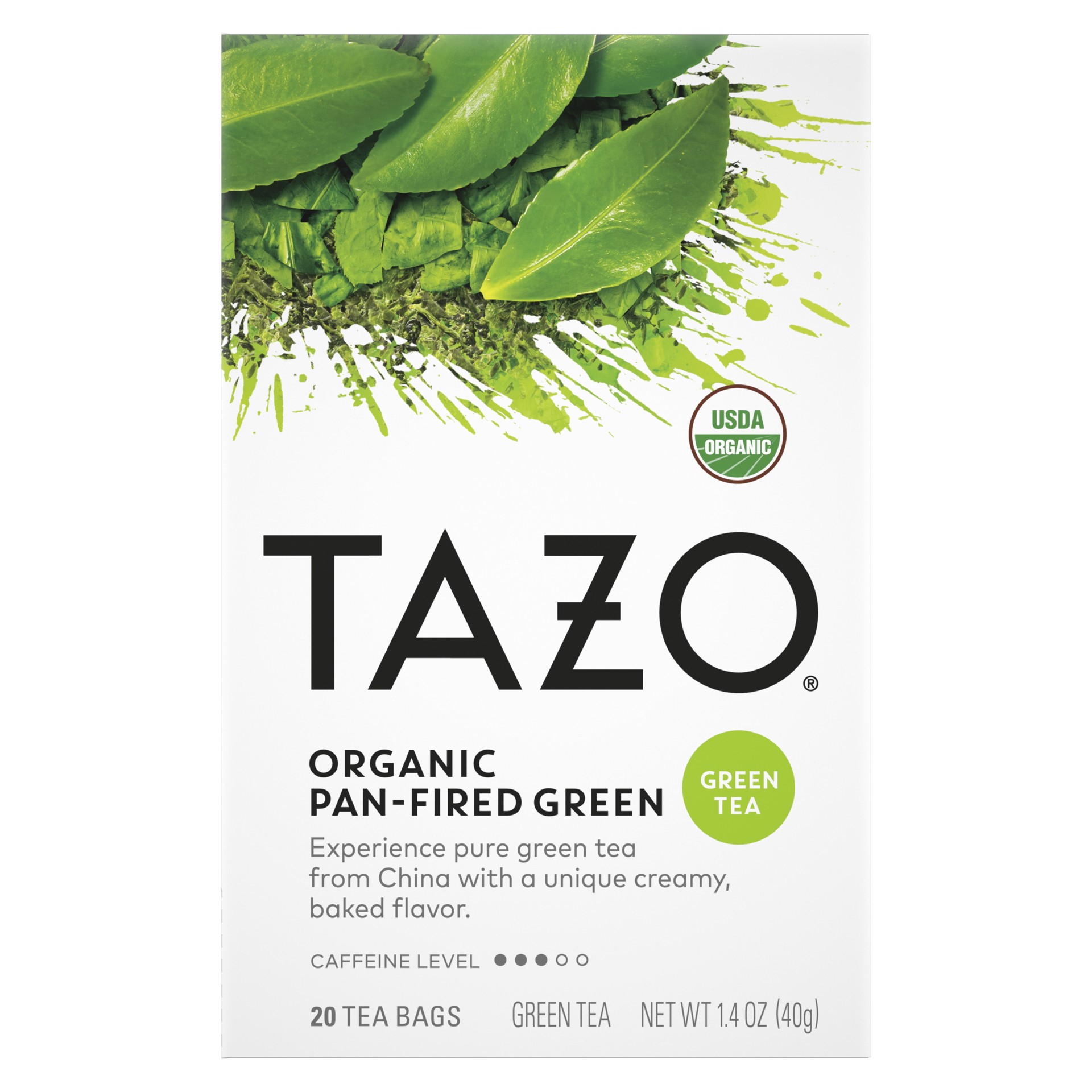 slide 1 of 3, TAZO Tea Bag Organic Green, 20 1N, 20 ct