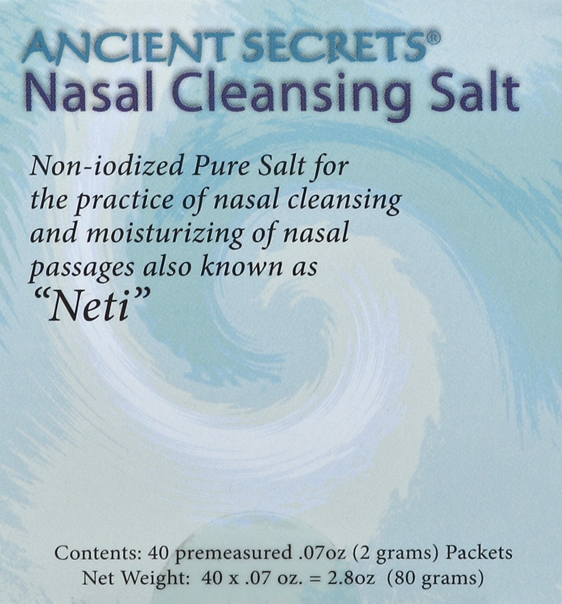 slide 4 of 4, Ancient Secrets Nasal Cleansing Salt Packets, 40 ct