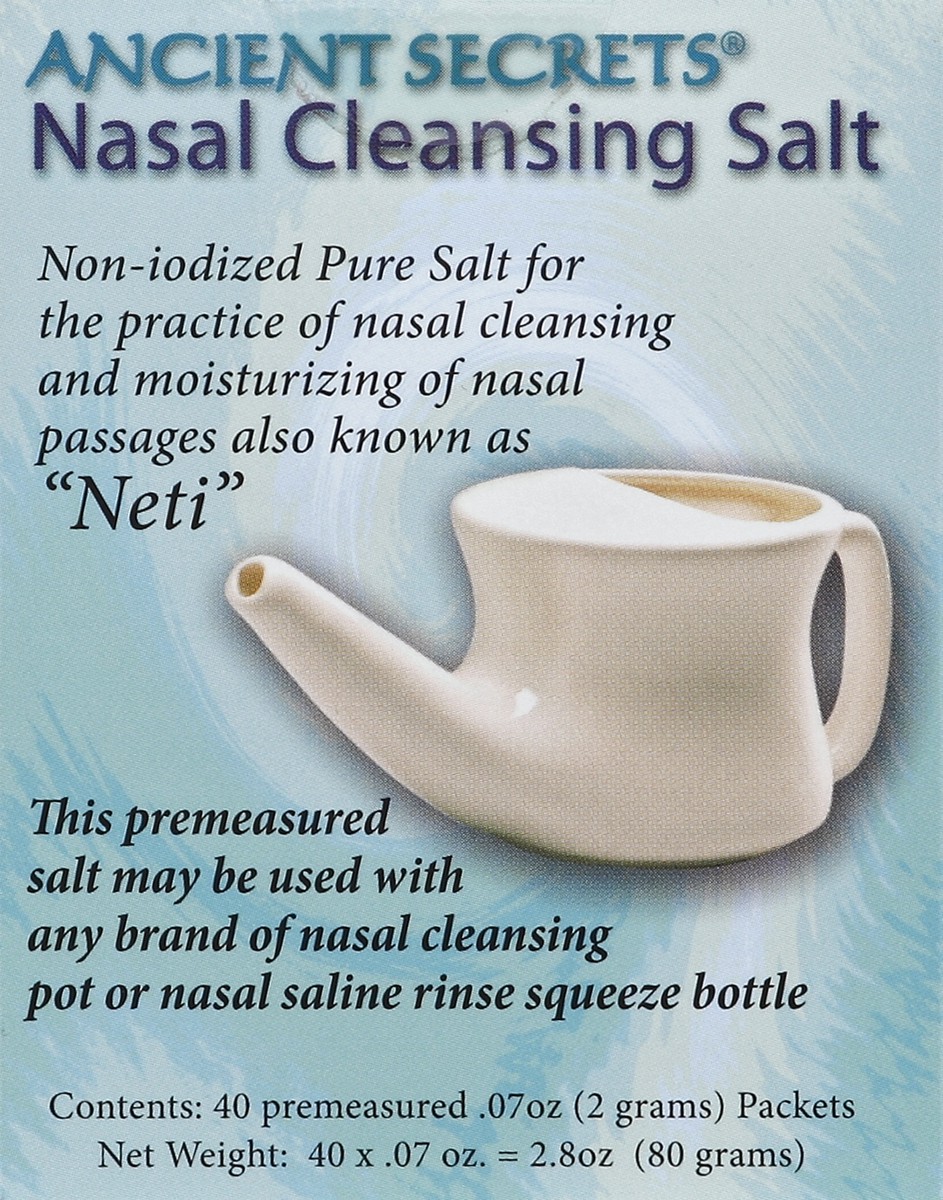 slide 2 of 4, Ancient Secrets Nasal Cleansing Salt Packets, 40 ct