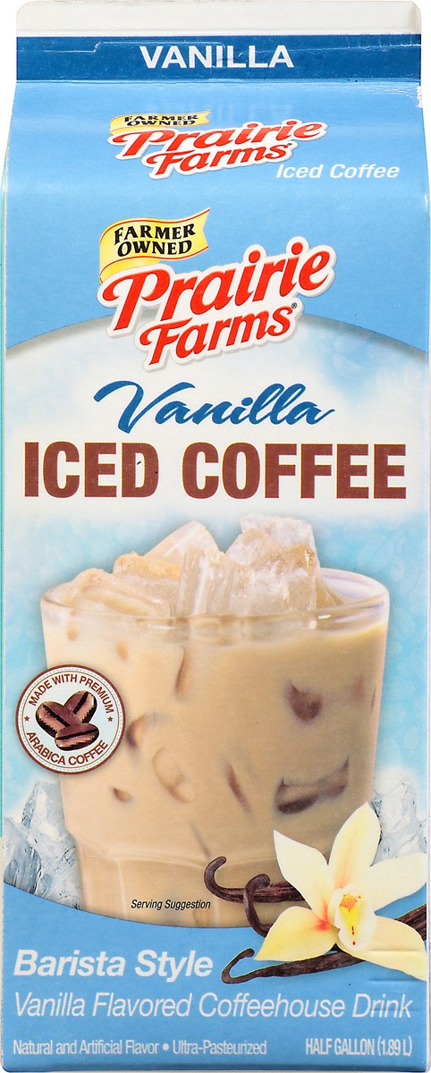 slide 12 of 13, Prairie Farms Barista Style Vanilla Iced Coffee - 1/2 gal, 1/2 gal