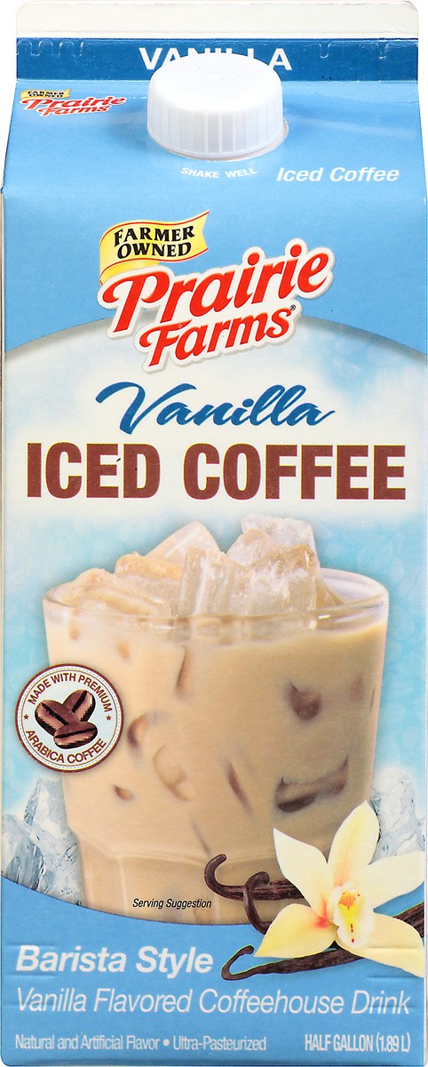 slide 5 of 13, Prairie Farms Barista Style Vanilla Iced Coffee - 1/2 gal, 1/2 gal