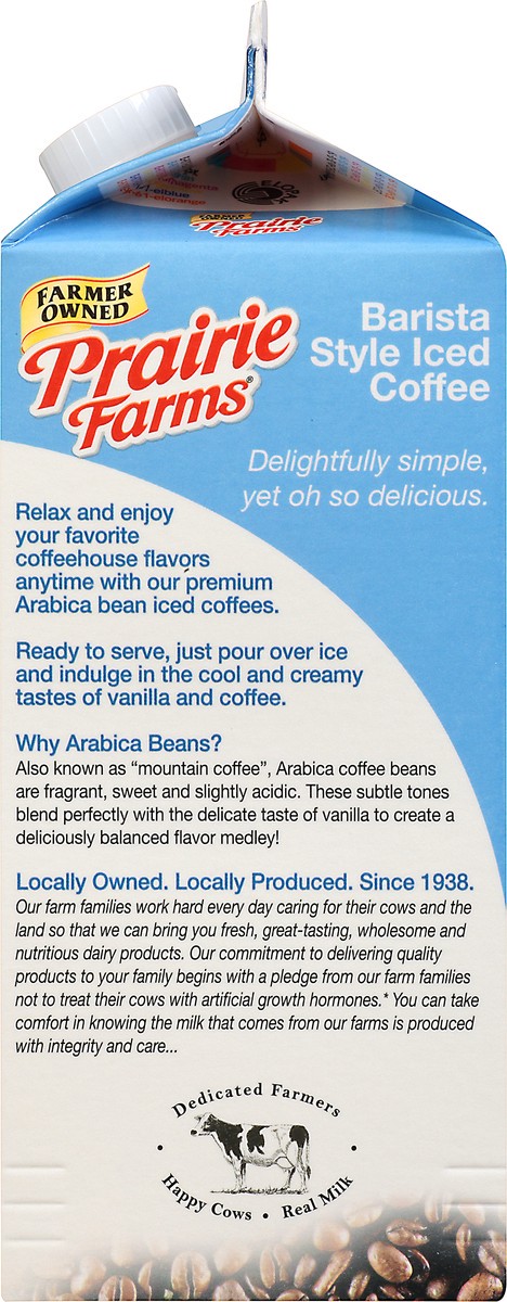 slide 10 of 13, Prairie Farms Barista Style Vanilla Iced Coffee - 1/2 gal, 1/2 gal