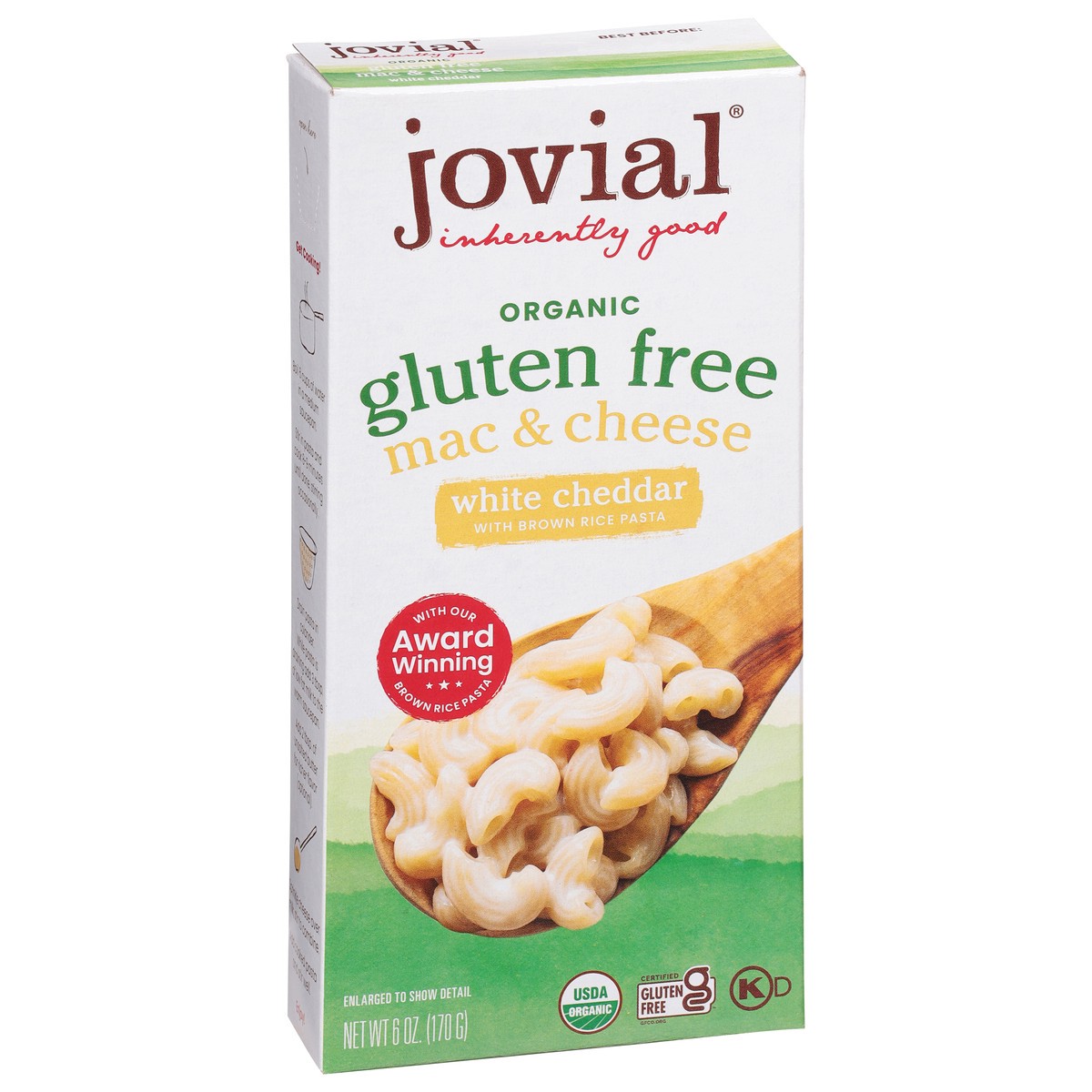 slide 4 of 9, Jovial Gluten Free White Cheddar Mac & Cheese 6 oz, 6 oz