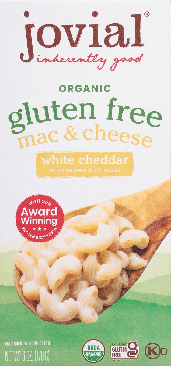 slide 2 of 9, Jovial Gluten Free White Cheddar Mac & Cheese 6 oz, 6 oz