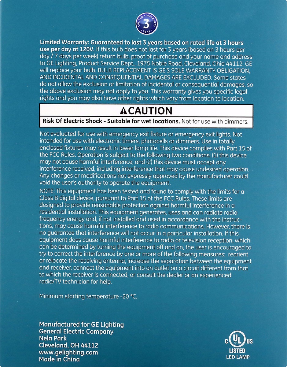 slide 11 of 11, GE LED+ Color 15 Watts Light Bulb 1 ea, 1 ct