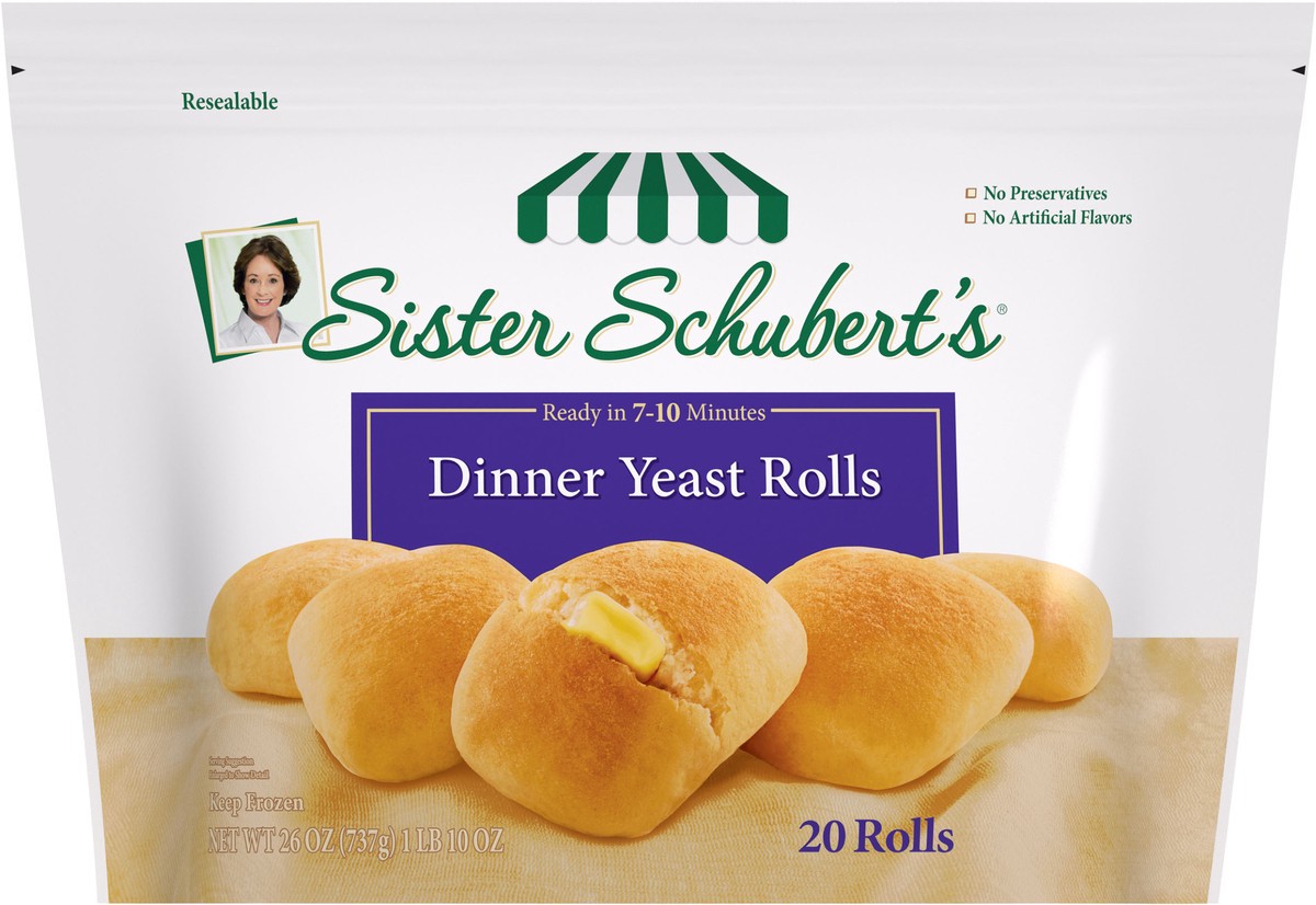 slide 5 of 14, Sister Schubert's Dinner Yeast Rolls 26 oz. Bag, 20 ct