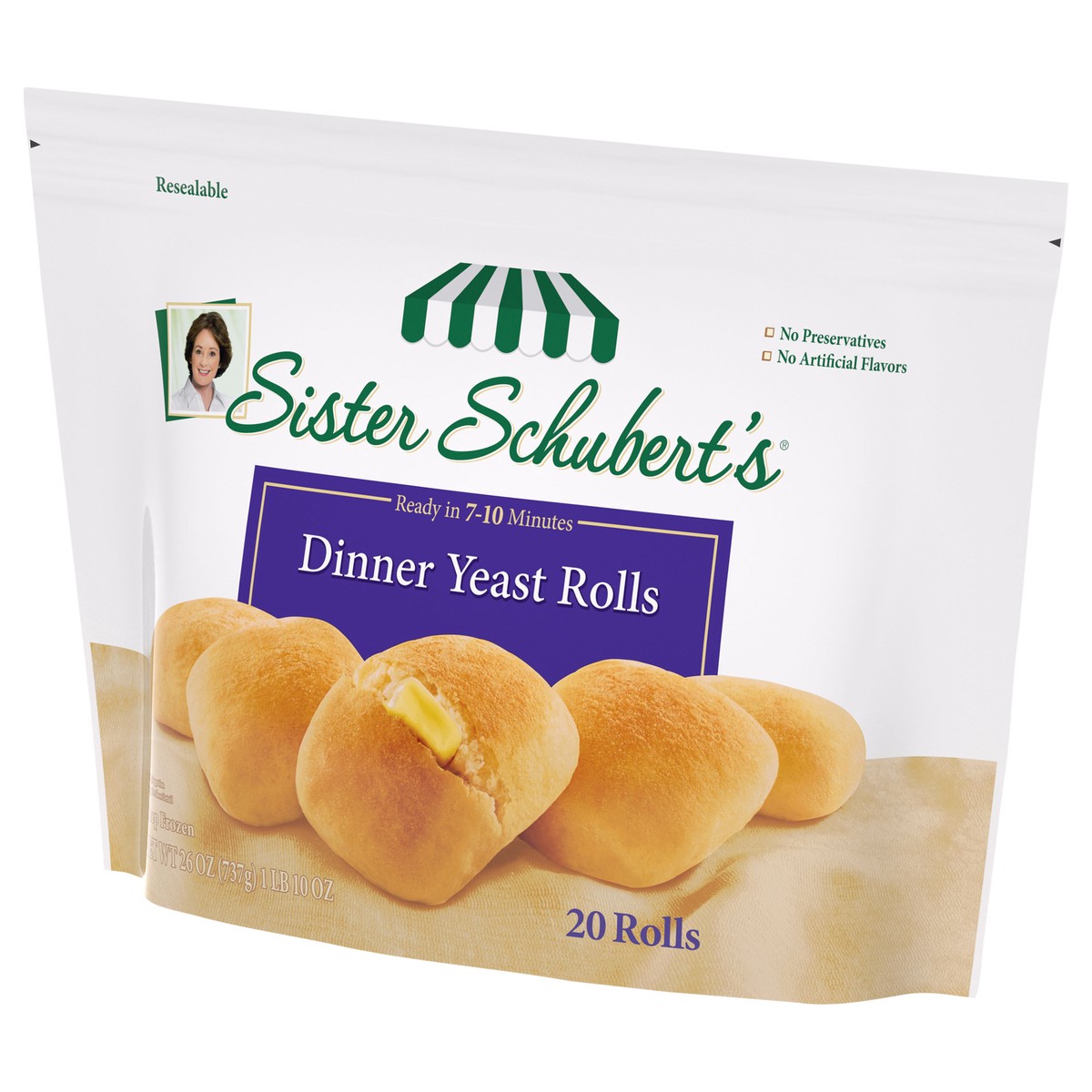 slide 2 of 14, Sister Schubert's Dinner Yeast Rolls 26 oz. Bag, 20 ct