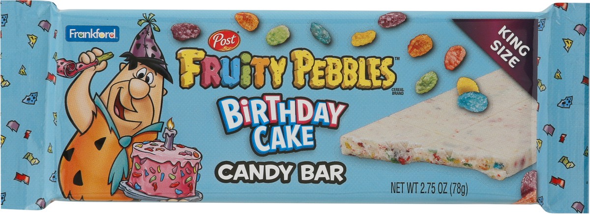 slide 5 of 9, Post Fruity Pebbles Birthday Cake Candy Bar King Size - 2.75 oz, 2.75 oz