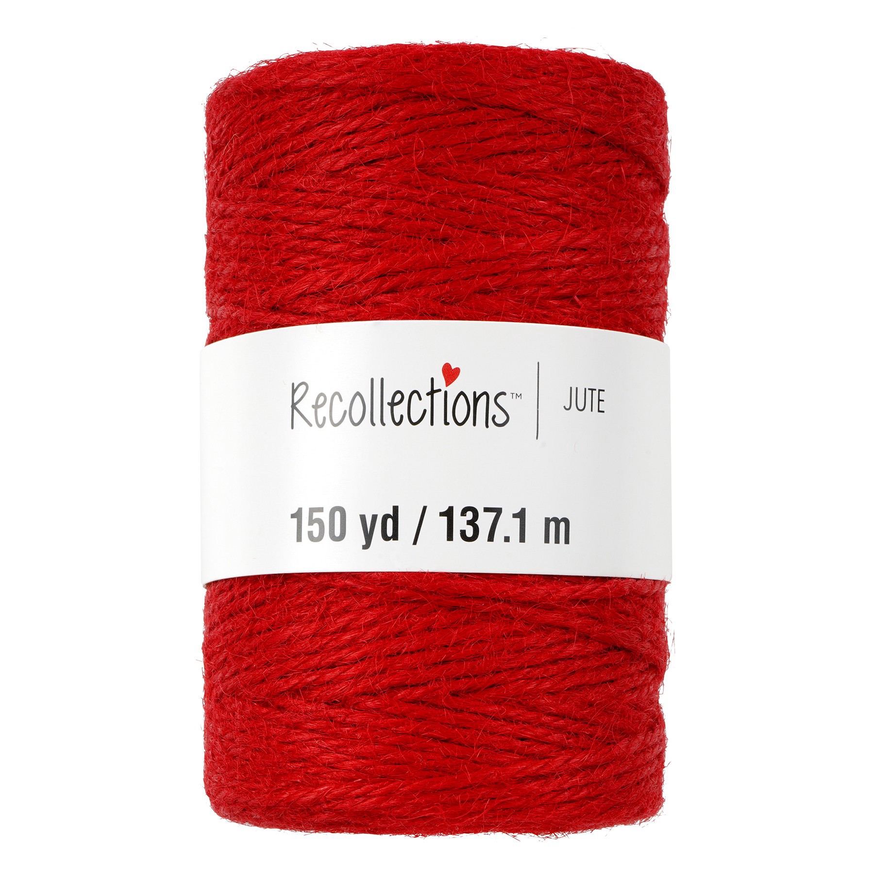 slide 3 of 3, 150yd. Red Jute Spool By Recollections, 150 yd