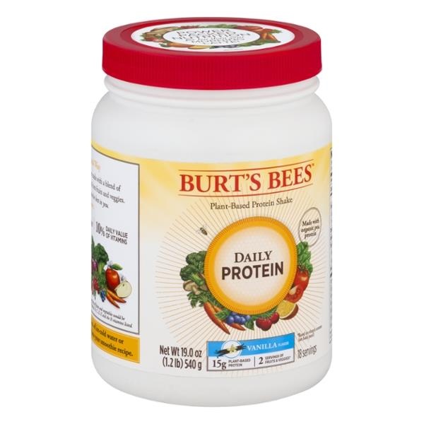 slide 1 of 1, Burt's Bees Daily Protein Vanilla, 19 oz