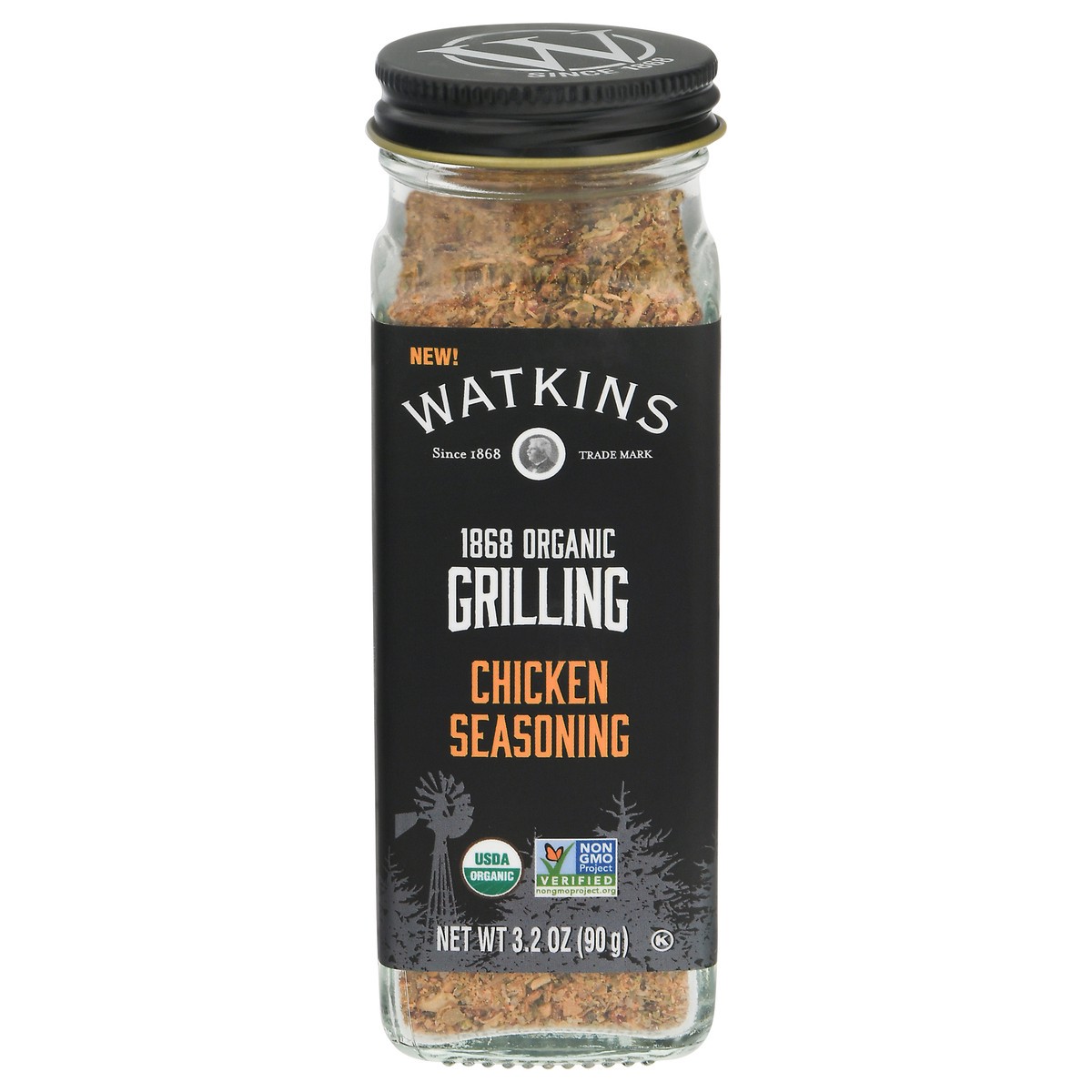 slide 1 of 12, Watkins Grill Seasoning Chicken, 3.2 oz