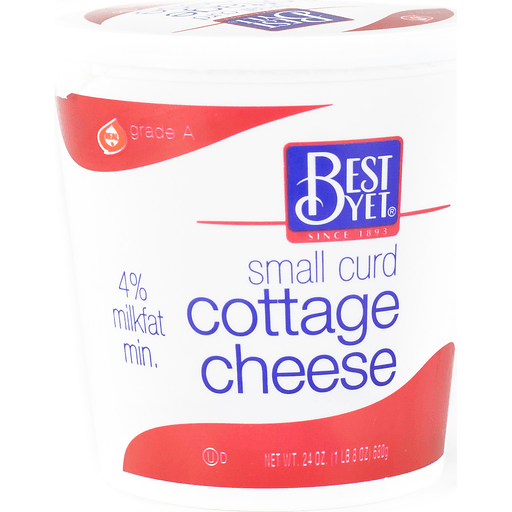 slide 1 of 1, Best Yet Small Curd Cottage Cheese, 24 oz