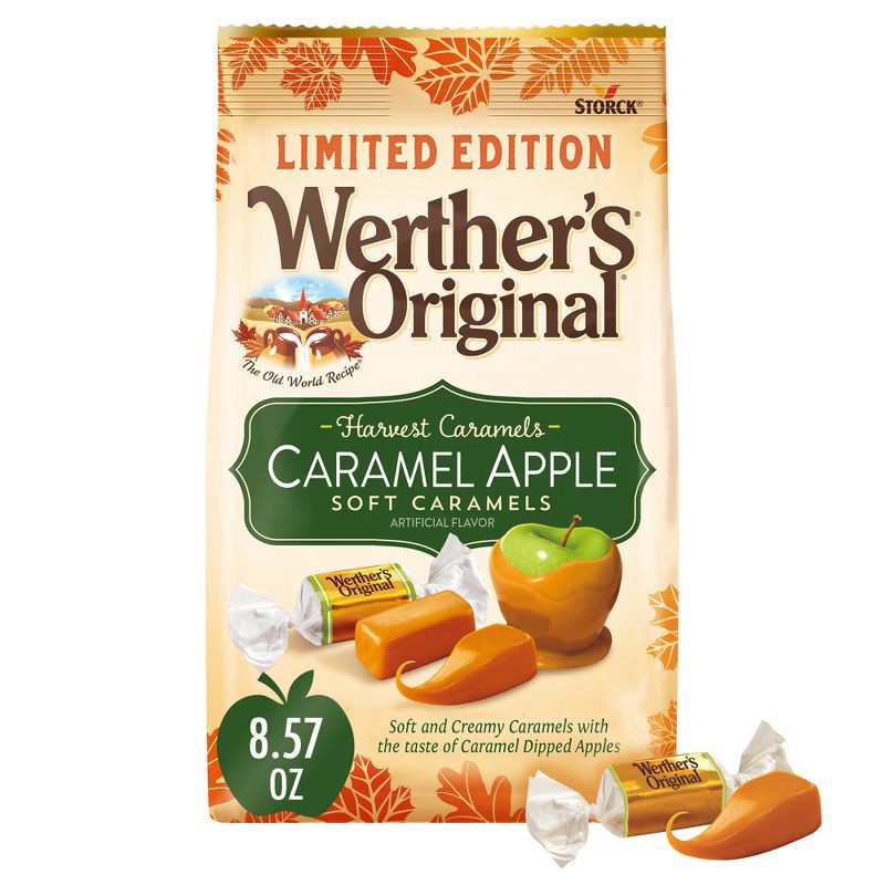 slide 1 of 6, Werther's Original Halloween Caramel Apple Soft Caramels, 5.5 oz