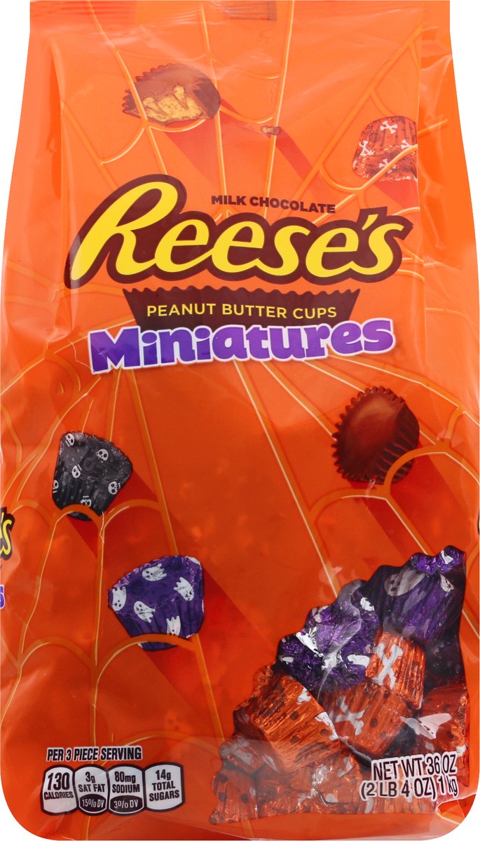 slide 5 of 9, Reese's Miniatures Peanut Butter Cups 36 oz, 36 oz