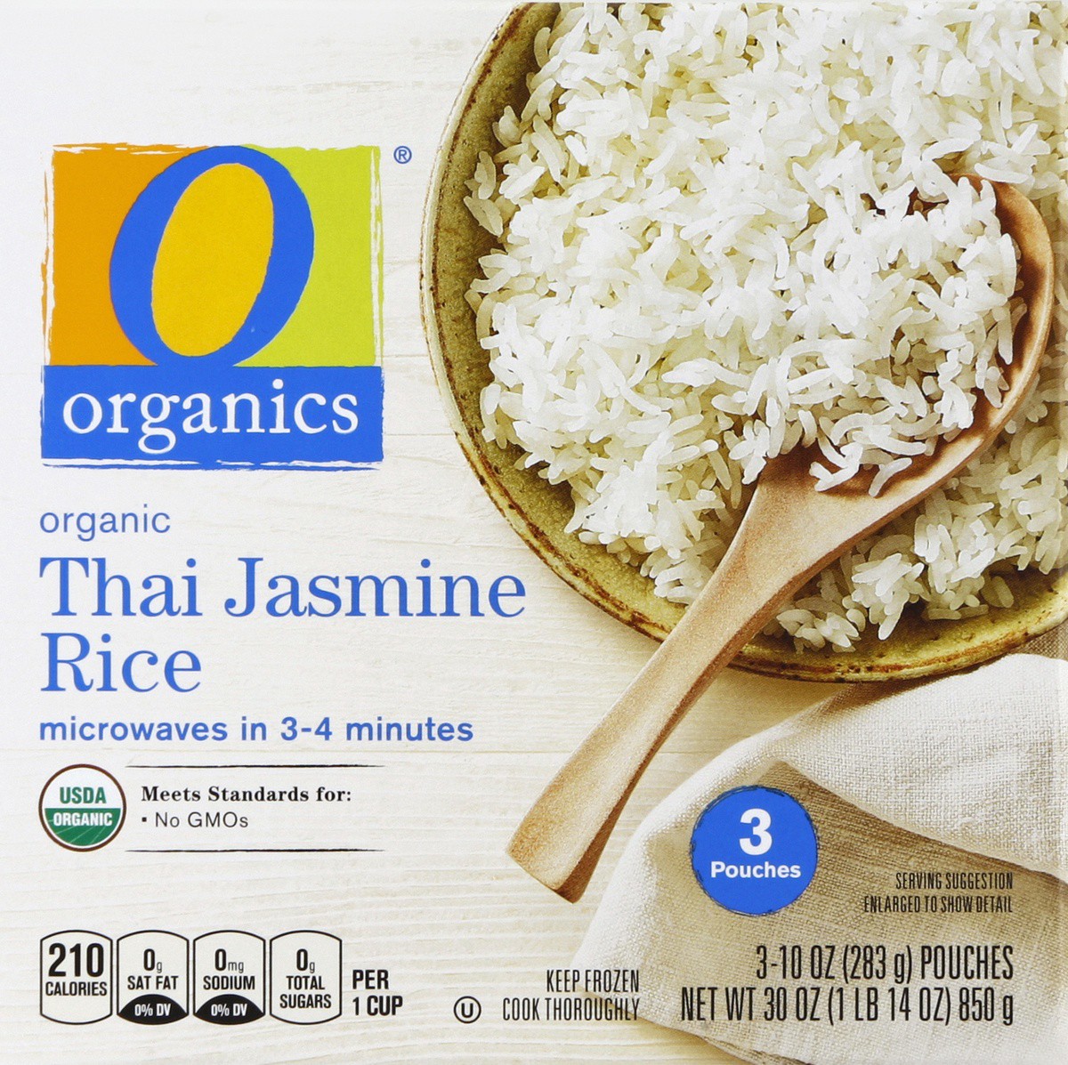 slide 2 of 4, O Organics Organic Rice Thai Jasmine, 30 oz