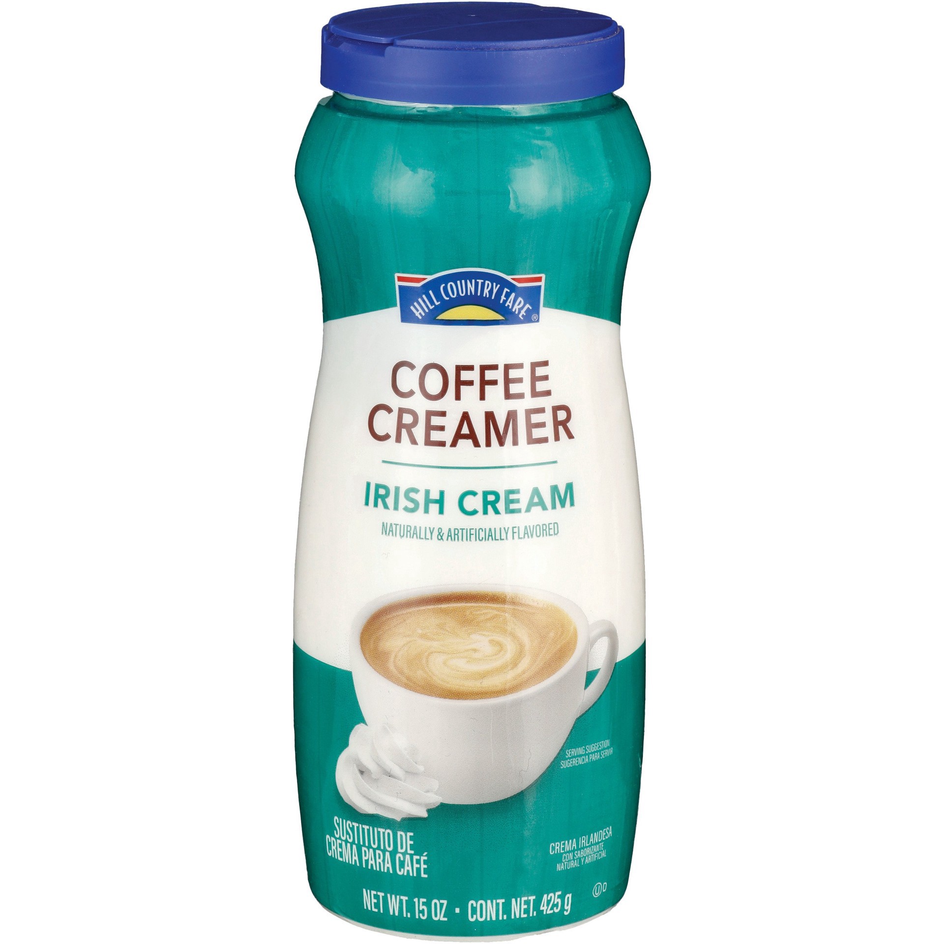 slide 1 of 1, Hill Country Fare Powdered Coffee Creamer - Irish Cream, 15 oz