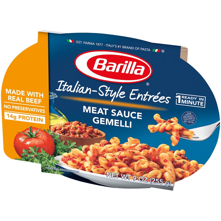 slide 3 of 8, Barilla Gemelli with Meat Sauce, 9 oz