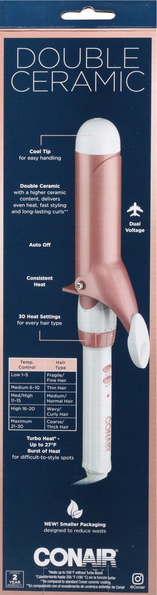 slide 5 of 9, Conair Double Ceramic Soft Waves Curling Iron 1 ea, 1 ct