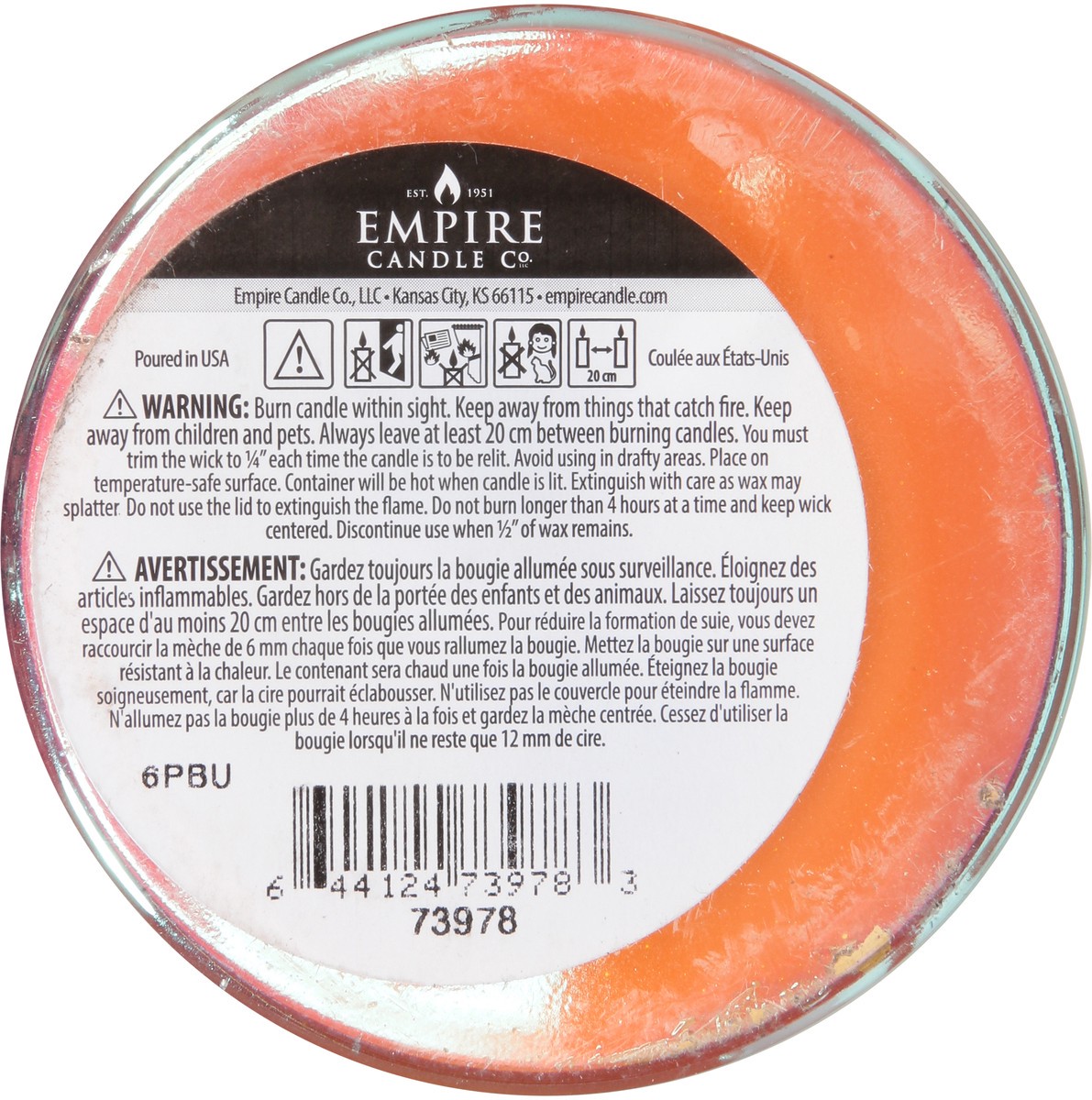 slide 4 of 9, Tuscany Candle Tuscany Serene Tangerine Currant, 1 ct