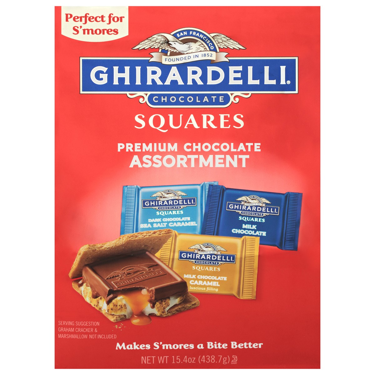 slide 6 of 9, Ghirardelli Perfect for S'mores Premium Chocolate Assortment Squares - 15.4 Oz., 15.4 oz