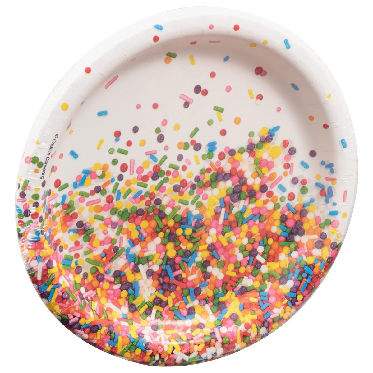 slide 9 of 9, Party Creations Sprinkles Plates 8 ea, 8 ct